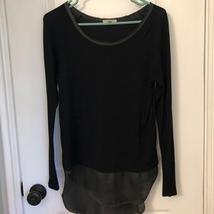 Anthropologie Bordeaux Long Sleeve Shirt